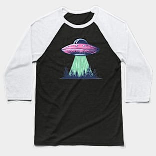 Purple ufo attack Baseball T-Shirt